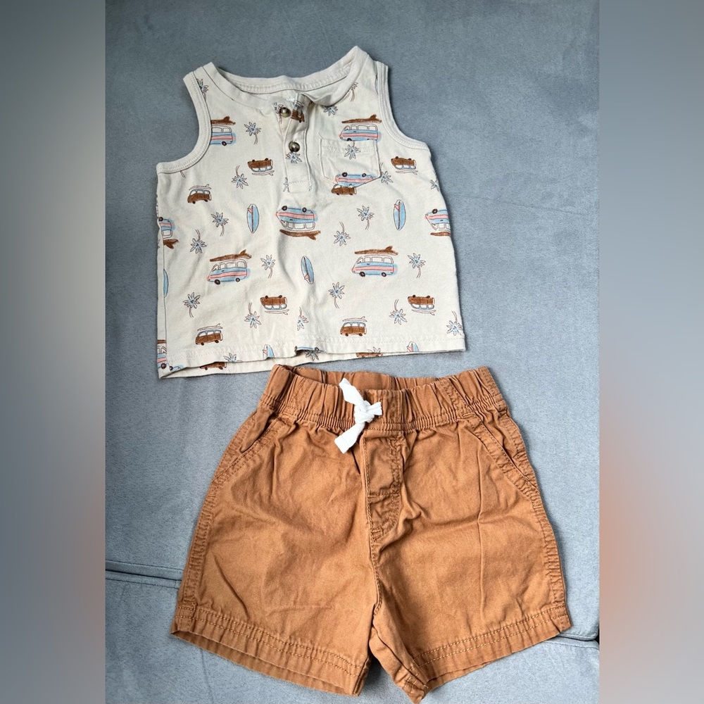 Baby two piece, tank and shorts
